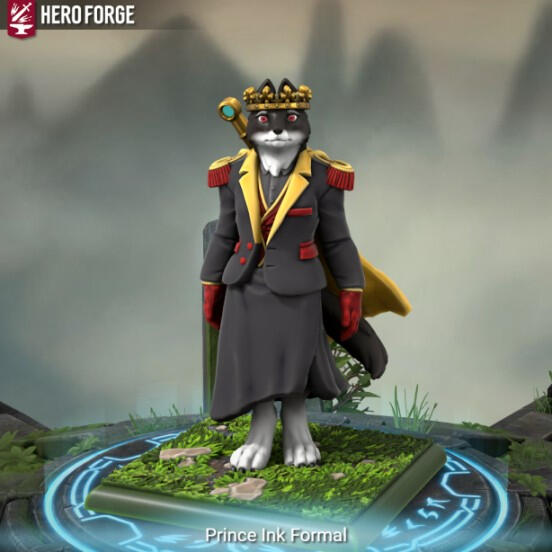 Ink's formal outfit for diplomatic purposes.