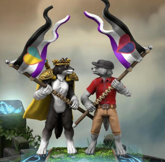 Originally made to celebrate April 6th, International Asexual Day.